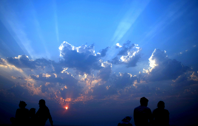 ムンバイの夕日