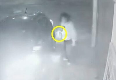 韓国・失われたマナー…ガソリンスタンド・防犯カメラ前でごみ放置の女性ドライバー