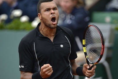ツォンガがベルディハ下す、準々決勝で錦織と対戦 全仏オープン