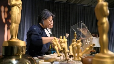 動画:米アカデミー賞アフターパーティー 準備は万端