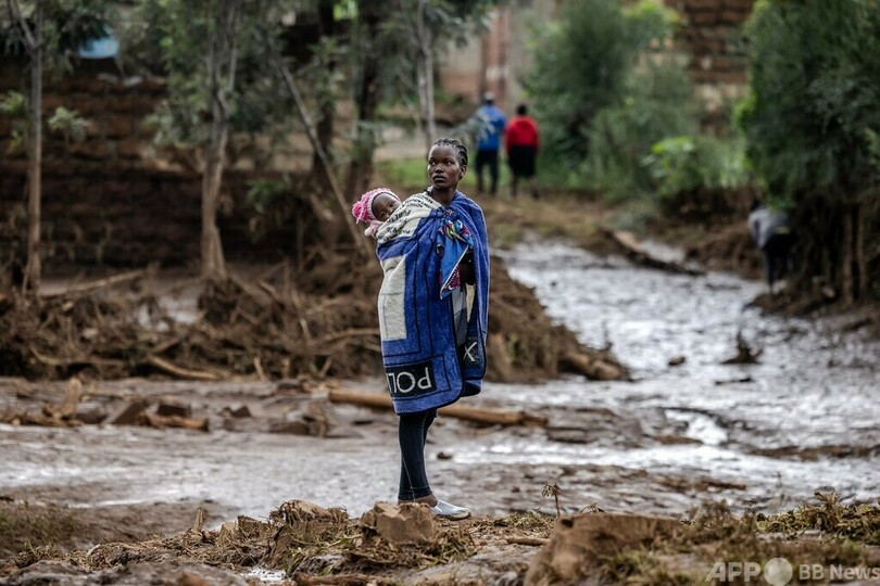 豪雨でせき止め湖決壊、46人死亡 ケニア