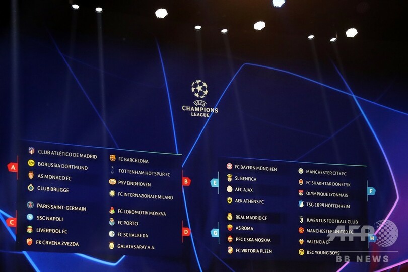 欧州CL組み合わせ決定、ユーベ移籍のロナウドが古巣マンUと対戦へ