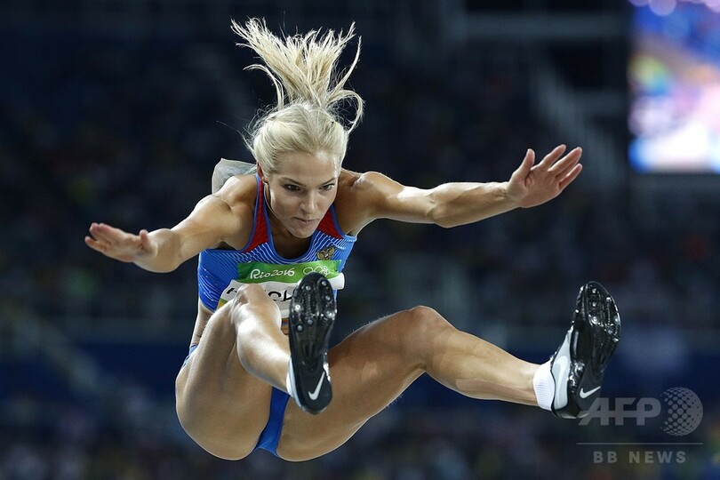 ロシア唯一の陸上選手 クリシナが女子走り幅跳びで決勝進出 写真7枚 国際ニュース Afpbb News