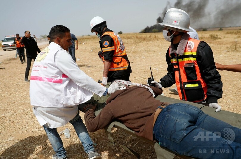 パレスチナ・ガザで3週連続のデモ、イスラエル軍との衝突続く