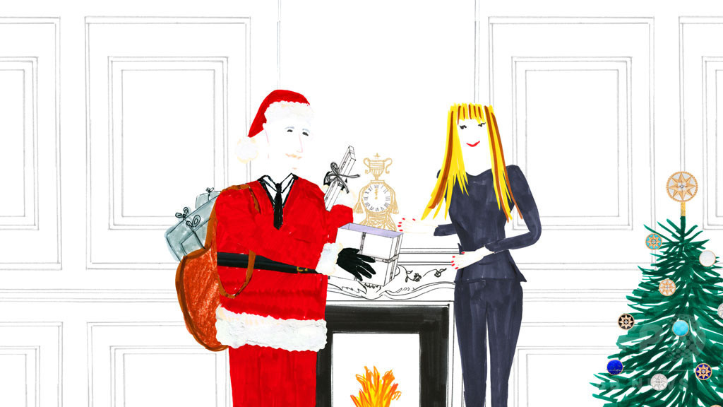 ディオール、「ローズ デ ヴァン」のクリスマスミニアニメーション公開