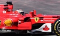 フォーミュラワン、バルセロナ合同テスト最終日に臨むフェラーリのキミ・ライコネン（2017年3月2日撮影）。(c)AFP/JOSE JORDAN