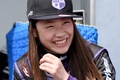 FIA-F4選手権のシーズン開幕を控え、静岡県小山町の富士スピードウェイでインタビューに応じる小山美姫（2016年3月23日撮影）。(c)AFP/TORU YAMANAKA