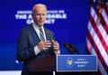米デラウェア州ウィルミントンで演説するジョー・バイデン次期大統領（2020年11月10日撮影）。(c)Angela Weiss / AFP