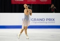 23-24フィギュアスケートグランプリ（GP）シリーズ第2戦、スケートカナダ、女子シングル・ショートプログラム（SP）。演技に臨む坂本花織（2023年10月27日撮影）。(c)Geoff Robins / AFP