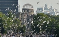 広島市の平和記念公園（2015年8月6日撮影）。(c)Kazuhiro NOGI / AFP