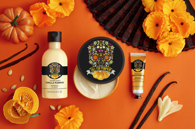 「ザ・ボディショップ」バニラパンプキンシリーズ再販開始