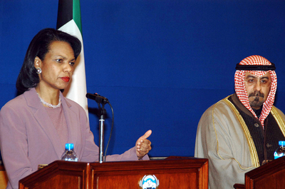 中東歴訪中のライス長官、「イラクへの内政不干渉」を湾岸協力会議諸国と宣言 - クウェート