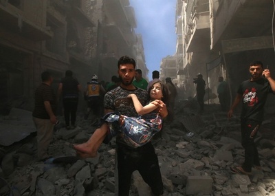 シリアの民間人虐殺「やめろ！」 トランプ氏ツイート