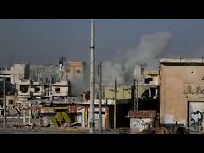 シリア政府軍、ホムスのババアムル地区を攻撃