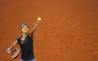 李娜がマテック・サンズを下し決勝へ、ポルシェ・テニス・グランプリ