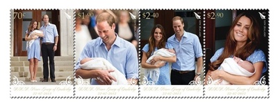 英王子誕生祝う記念切手、ニュージーランドで発売
