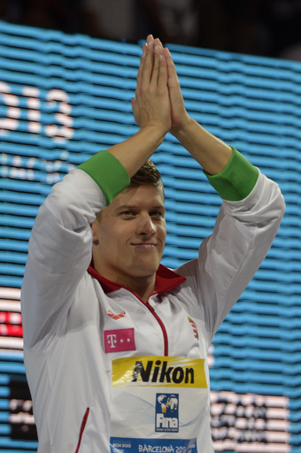 ギュルタが男子200m平泳ぎ大会新で3連覇、第15回世界水泳