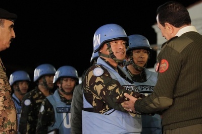 シリアで拘束の国連部隊、無事解放