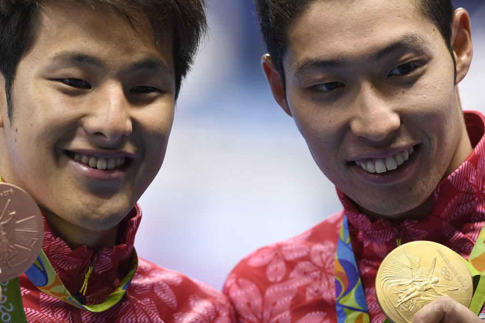 萩野が日本勢金メダル1号、400m個人メドレー制す 瀬戸が銅 写真25枚