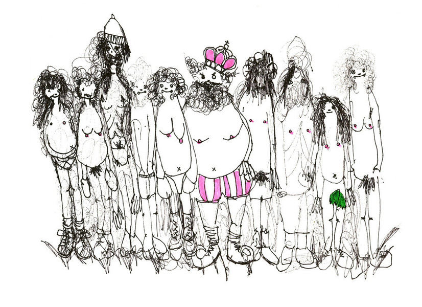 「リトゥンアフターワーズ」山縣良和による、初の絵画作品展