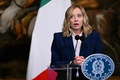 イタリアのジョルジャ・メローニ首相（2024年6月24日撮影）。(c)Tiziana FABI / AFP