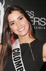 2014年大会の優勝者、コロンビア代表のパウリーナ・ベガ（Paulina Vega）さん。米マイアミでミス・ユニバース関連イベントで（2015年1月12日撮影）。(c)AFP/Getty Images/John Parra