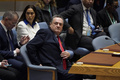 ガザ紛争をめぐる国連安全保障理事会に出席するイスラエルのイスラエル・カッツ外相（2024年3月11日撮影）。(c)TIMOTHY A. CLARY / AFP