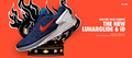 安定性と軽さを高めたルナロンフォームを搭載したクッショニングモデル「ナイキ ルナグライド 6（Nike Lunarglid 6）」。(c)Nike