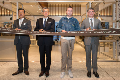 キム・ジョーンズ来日テープカット、「ルイ・ヴィトン」伊勢丹新宿にポップアップストア