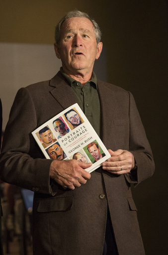 ブッシュ元米大統領の画集、ベストセラーランキングの上位につける