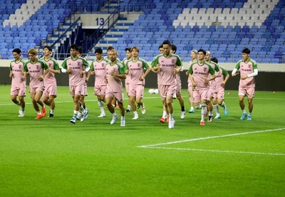 日本代表がUAEで練習 W杯前最後のカナダ戦へ調整