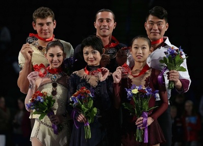 川口/スミルノフ組がペア優勝、スケート・アメリカ