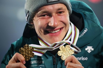 オデルマットが2個目の金、男子大回転制す 世界アルペン