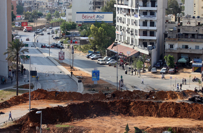 レバノン首都、与野党支持者の衝突で空港閉鎖