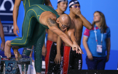 ＜第12回世界水泳選手権＞競泳、オーストラリア 男子4x100メートル自由形リレー予選4位で決勝へ - オーストラリア