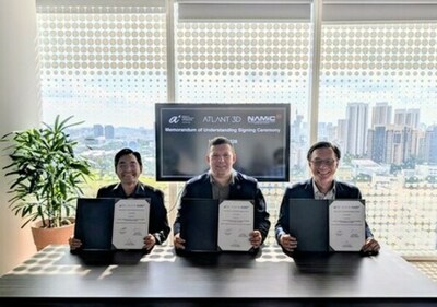 ATLANT 3D、A*STAR IMRE、NAMICがシンガポールでAIを活用した材料探索の推進に向け覚書（MoU）を締結