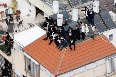 【今日の1枚】屋根の上でお別れを