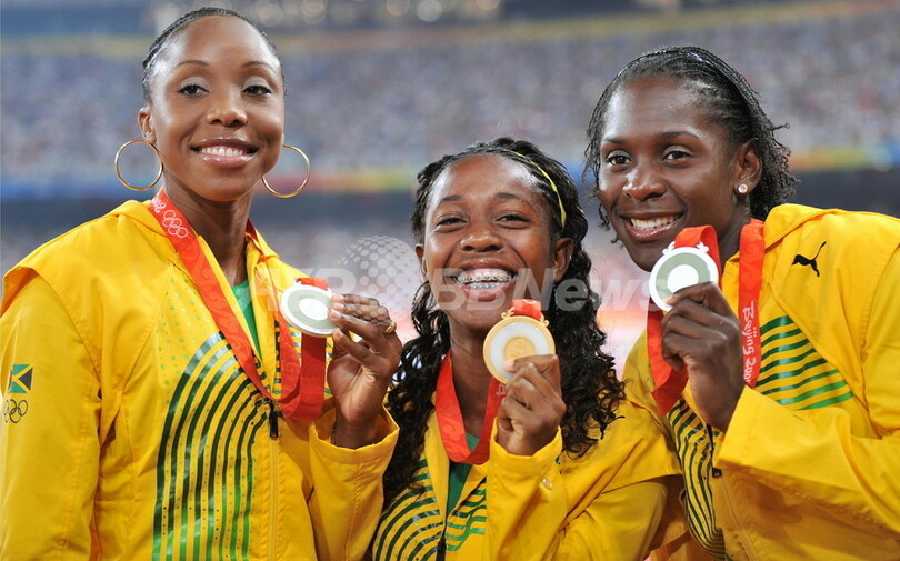ジャマイカが表彰台独占 陸上 女子100メートル 写真12枚 国際ニュース Afpbb News