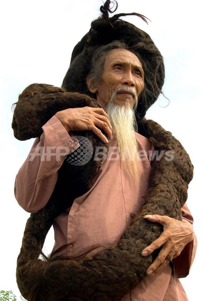 世界一長髪 の男性が死去 長さ6 8メートル 写真1枚 国際ニュース Afpbb News