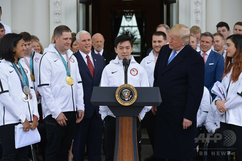 平昌五輪・パラ米代表がトランプ氏表敬、一部選手は不参加