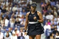 全米オープンテニス、女子シングルス2回戦。ポイントを奪ってガッツポーズをする大坂なおみ（2024年8月29日撮影）。(c)CHARLY TRIBALLEAU / AFP