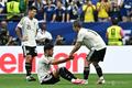 日本、W杯16強ならず 王国ブラジルに逆転負け サッカーW杯北中米大会・決勝トーナメント1回戦、ブラジル対日本。敗戦に落胆する日本の選手(2026年6月29日撮影)。(c)Paul ELLIS / AFP