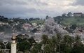 空爆されたフィリピン南部マラウィ市内のイスラム過激派の拠点（2017年6月9日撮影）。(c)AFP/NOEL CELIS