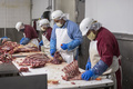 米アイダホ州の精肉加工工場（2020年5月26日撮影、資料写真）。(c)Natalie Behring / AFP