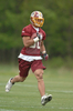 写真は、練習に励む1巡目6位指名のルロン・ランドリー（%%LaRon Landry%%）。(c)AFP/Getty Images Mitchell Layton