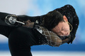 ソチ冬季五輪、フィギュアスケート男子シングル・ショートプログラム（SP）。演技に臨むデニス・テン（Denis Ten、2014年2月13日撮影）。(c)AFP/YURI KADOBNOV