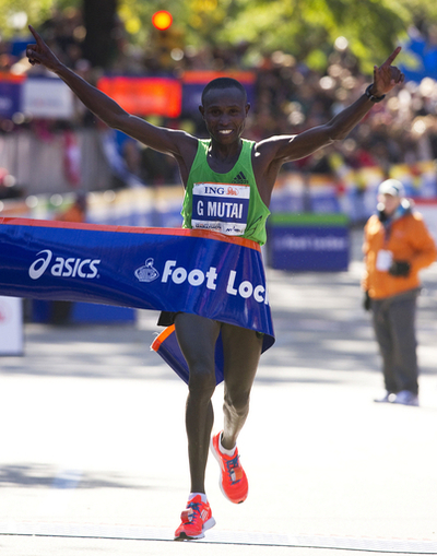 ムタイが大会新で優勝、 NYマラソン