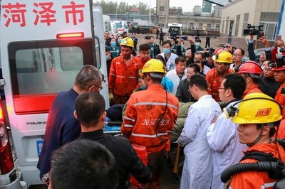 中国・山東省で炭鉱事故、作業員19人の死亡を確認