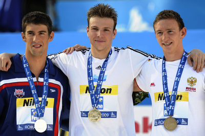 ビーデルマン フェルプスの記録を破り200メートル自由形優勝、世界水泳