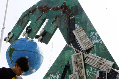 グリーンピース、破棄された電子機器の危険性訴える